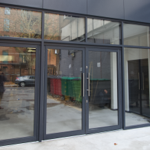 Addison Lee Office Entry with Double Doors