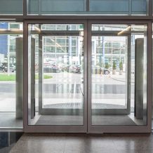 Automatic Double Doors with Glass