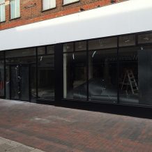 Double fronted shop front design and installation uk
