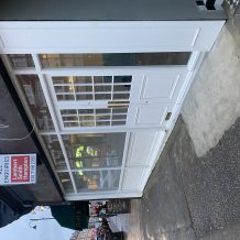 Dunns Bakery Timber Shop Front with Double Doors
