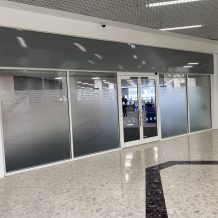 Toughened Glass Partition for Shopping Centre