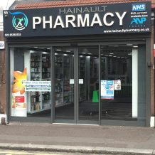 aluminium shop front for pharmacy uk