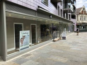 My Health Care in Fulham Frameless Glass Shop Front