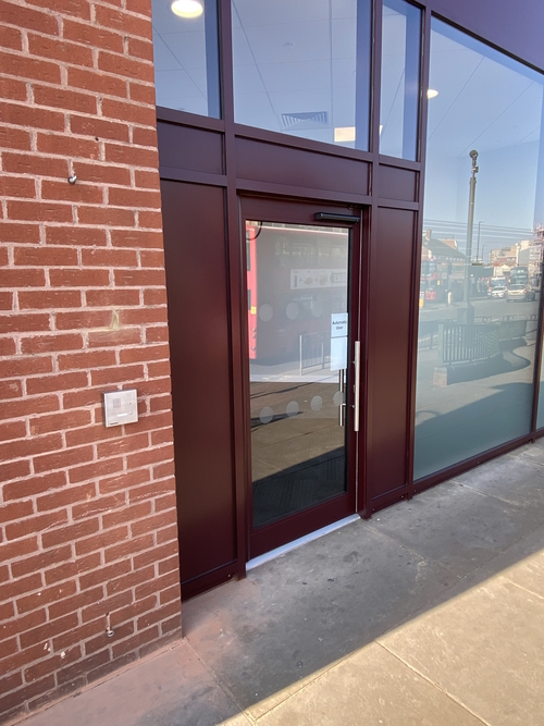 Glass and Aluminium Entryway for Office Building