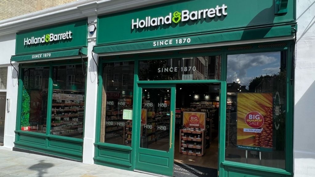 Holland and Barrett Shop Front