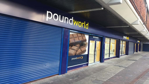 Poundland Shop Front Roller Shutters