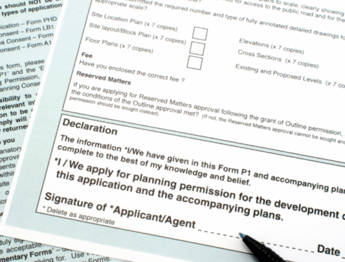 Crucial forms on commercial planning permission for shop fronts.